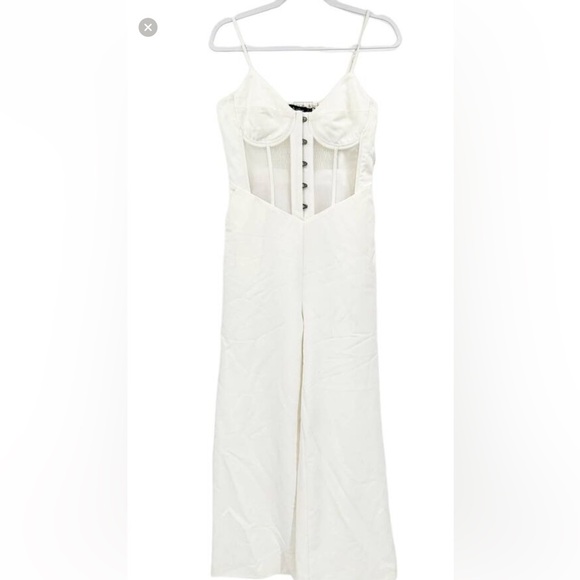 Lavish Alice Pants - Lavish Alice Elegant Ivory Jumpsuit corset style